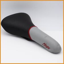 NOS SELLE MONTE GRAPPA MEGA SADDLE BICYCLE BIKE ROAD SEAT MOUNTAIN GRAY BLACK