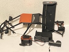 Amewi-Pitbull X gabbia completa/spoiler posteriore/supporto servo/servo/rc-box, 4 ruote