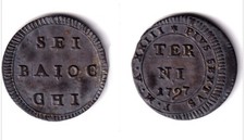 TERNI 6 SEI BAIOCCHI PIO VI