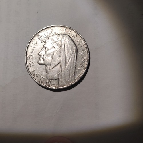 Moneta 500 lire dante 1965 - 500,