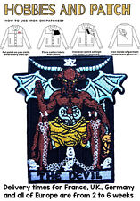 patch the Devil diavolo demone toppa termoadesiva tarocchi carta iron on Satana