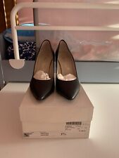 Scarpe Donna Decollete punta elegante tacco 11 nero