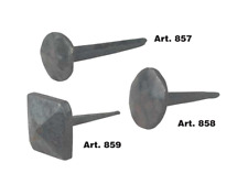 CHIODO CHIODI FORGIATI DECORATIVI BORCHIETTA FERRO BATTUTTO TONDO QUADRO MM