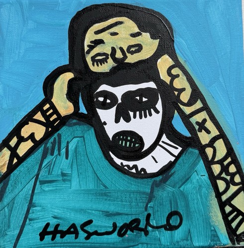 Hasworld quadro street art - street,