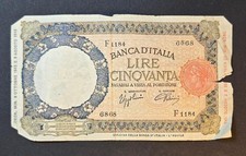 Italy lire banknote from - lire,