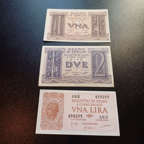 Vecchie banconote italiane - italiane, in