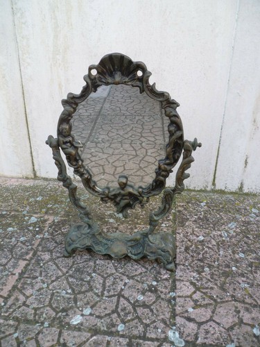 Specchio tavolo ottone - specchio, da