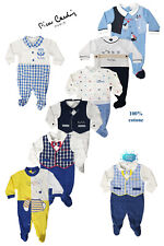 Tutina pagliaccetto neonato lunga corredino in cotone PIERRE CARDIN 0/9 mesi