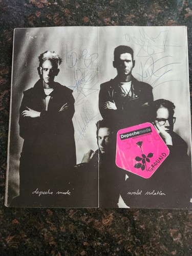 Autographed depeche mode - depeche, world