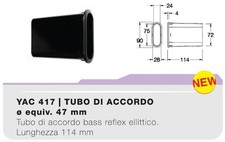 YAC417 tubo di accordo ovale
