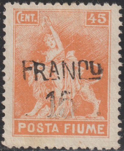 1919 fiume cent usato - fiume, cent.