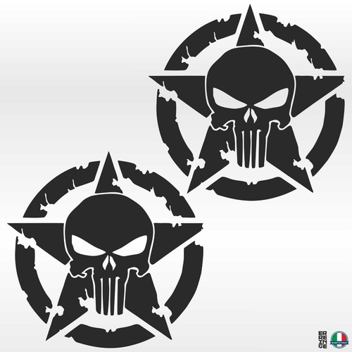 Sticker adesivi punisher - 2,