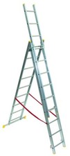 MAURER SCALA ALLUMINIO TRIPLA  3X9 SVILUPPO 5,94 PESO MAX 150 KG. COD.FI95824