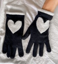 Guanti Neri Moschino Cuore