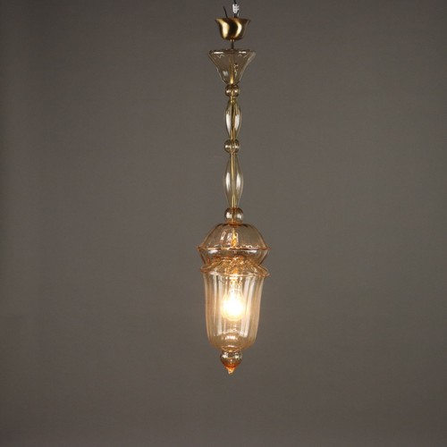 Antico lampadario vetro - vetro, di