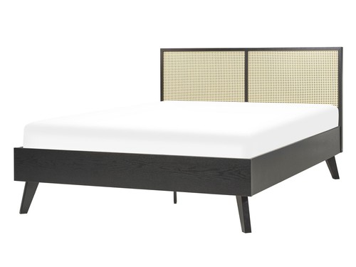 Letto monpazier rattan nero - rattan,