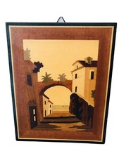 Quadro in legno intagliato con