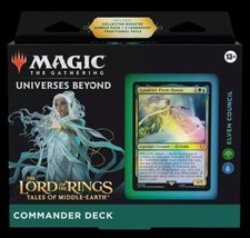 Magic Mazzo Commander Elven Council Signore degli Anelli Inglese Lotr Galadriel