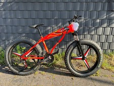 Fatbike mountain bike 26 pollici 44 cm 24 velocità freno a disco rosso 3Ys