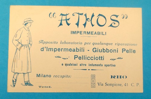 Cartolina athos impermeabili - impermeabili,