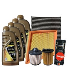 Kit Tagliando Ford Fiesta VII Ecosport 1.5 TDCi 4 Filtri 4 Olio 5W30 Siroil