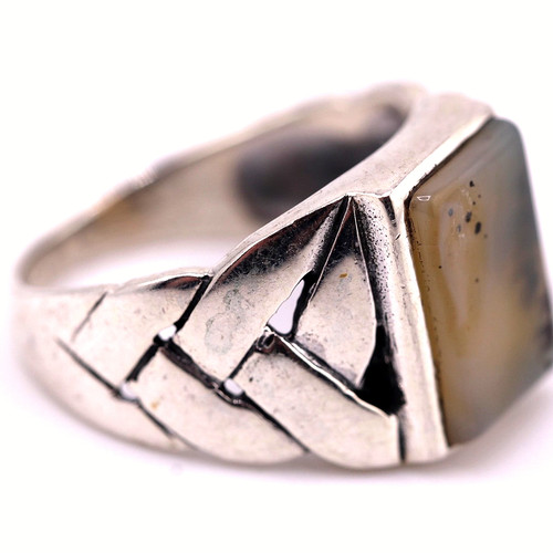 Anello uomo vintage argento - anello,