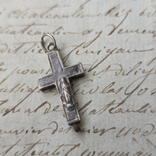 Croce reliquiaria argento - in,