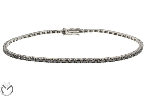 Bracciale tennis oro bianco - bracciale,