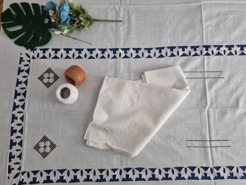 Tovaglia misto lino con - in,