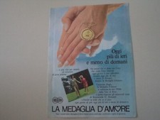 advertising Pubblicità 1969 MEDAGLIA GIOIELLI UNOAERRE UNO A ERRE