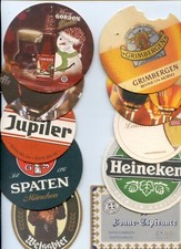 10 SOTTOBICCHIERI DA COLLEZIONE DI BIRRE VARIE