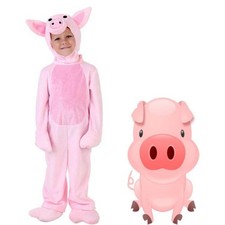 Costume maialino rosa bambino