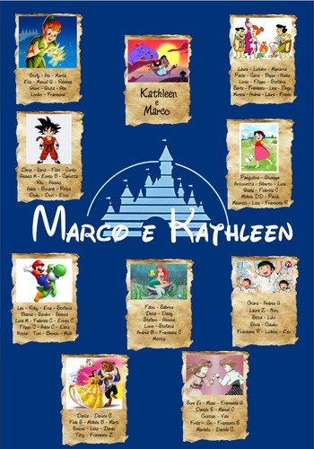 Tableau mariage disney - tableau, de