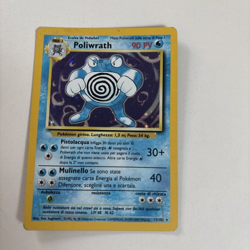 Carta pokemon poliwrath holo - pokemon,