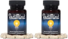 (2 Confezioni) RediMind Potenziatore Cognitivo Naturale 30 Capsule-Focus-Memoria-Salute Cervello