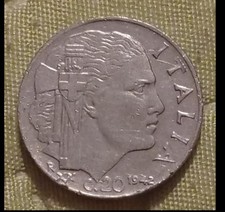 Moneta 20 centesimi di lira 1942 - Vittorio Emanuele III Italia