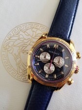 Orologio Da Uomo VERSACE V Ray Cronograph 44mm Oro/Blu navy VDB030014