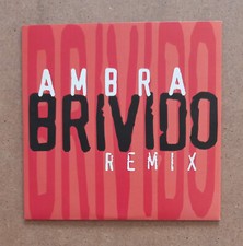 Cd Single Card Sleeve AMBRA ANGIOLINI Brivido Remix 1998 Ita RTI PROMO.
