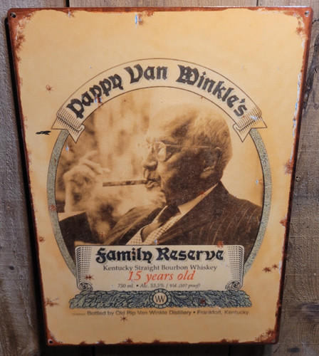 Insegna vintage pappy van - insegna,
