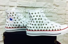 Custom Converse Bianche Bianco