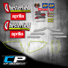 Kit Grafiche Aprilia RS 250 Chesterfield 1995 replica race GP Stickers Decals