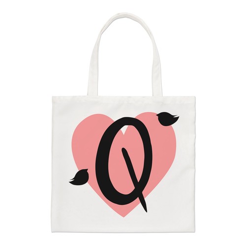 Lettera cuore alfabeto - q,