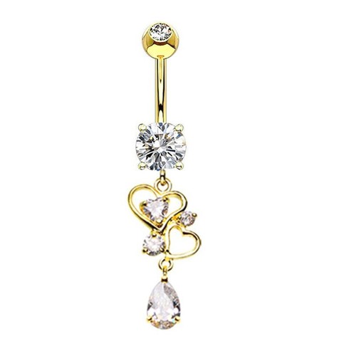 Anello navel oro forma - in, a