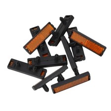 10Pcs Bicicletta Pedale Riflettore Pressa Su Ciclismo Bici Notte Attenzione