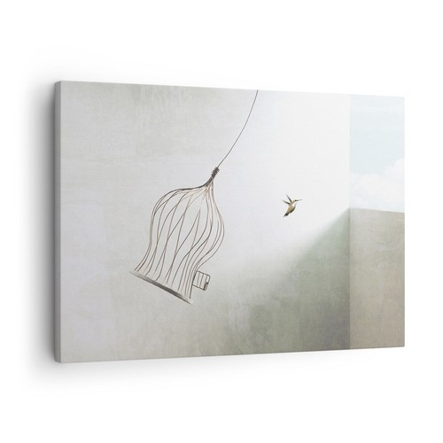 Quadro tela 70x50cm - su, volo
