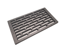 Griglia ghisa 30x16 per camino stufa barbecue cenere fondello asole mattoncino
