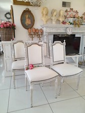 Lotto di 4 sedie stile impero