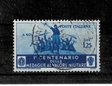 REGNO 1934 NR 1 VALORI  DA LIRE 1.25+USATO AL 10% DEL SASSONE MEDAGLIE ORO