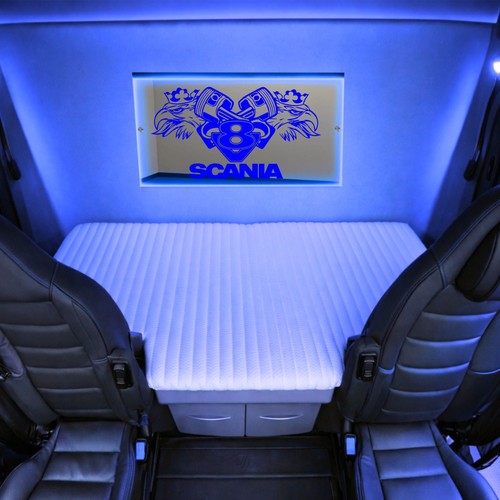 Insegna led scania rgb - scania,