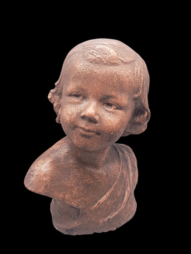 Busto scultura fanciulla in - di,